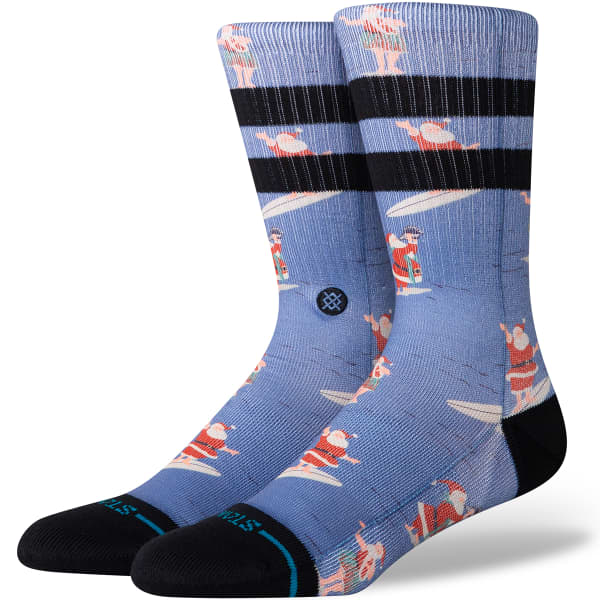 Chaussette STANCE SURFING SANTA CREW BLUE