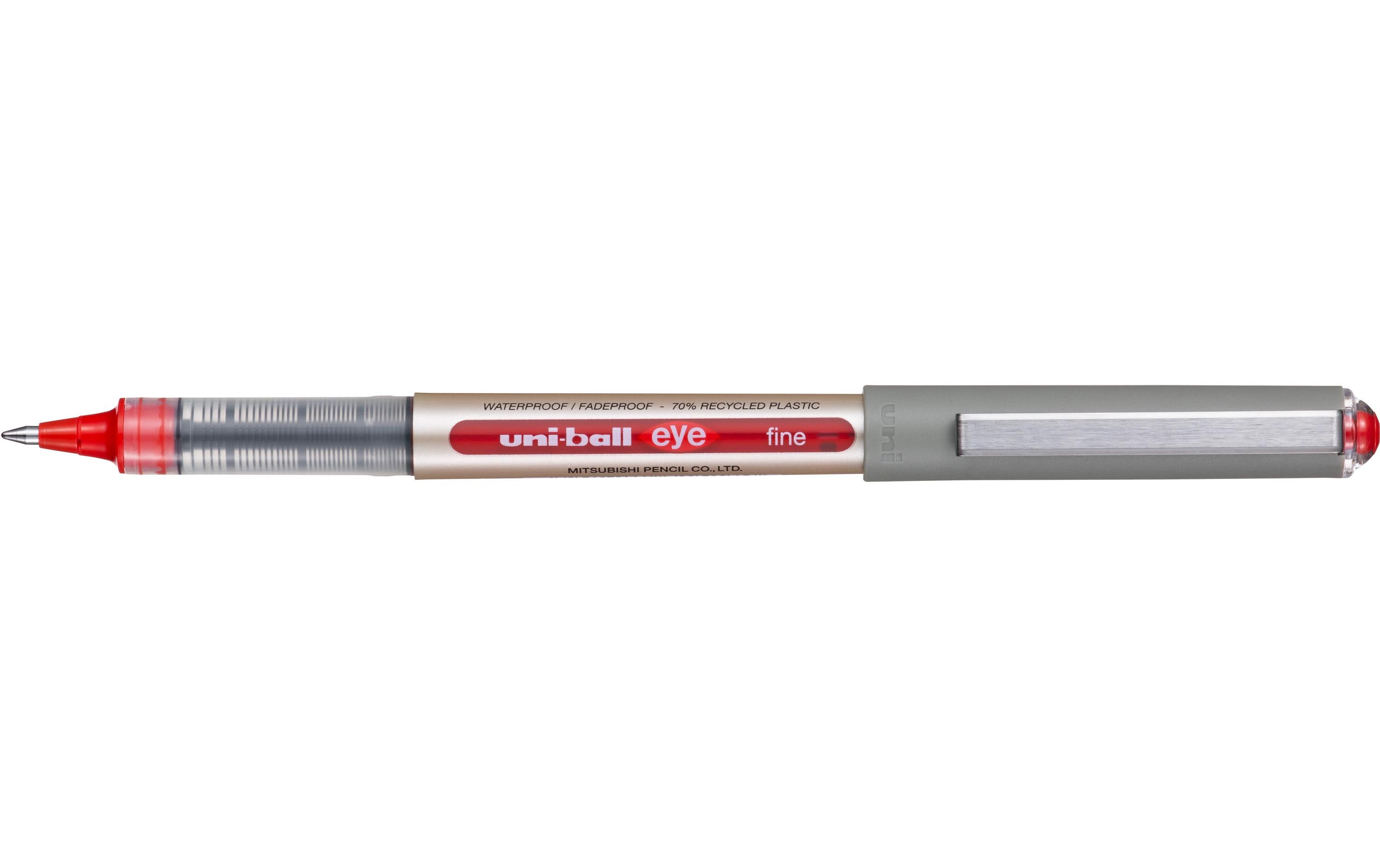 Rollerball EYE Micro ECO 0.7 mm, Grau/Rot/SilberTintenroller für den gleichmässigen Tintenfluss