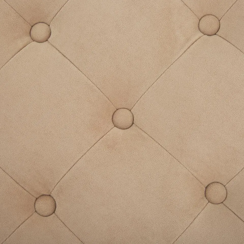 TAMPA - Poef - Beige - 55 cm - Fluweel