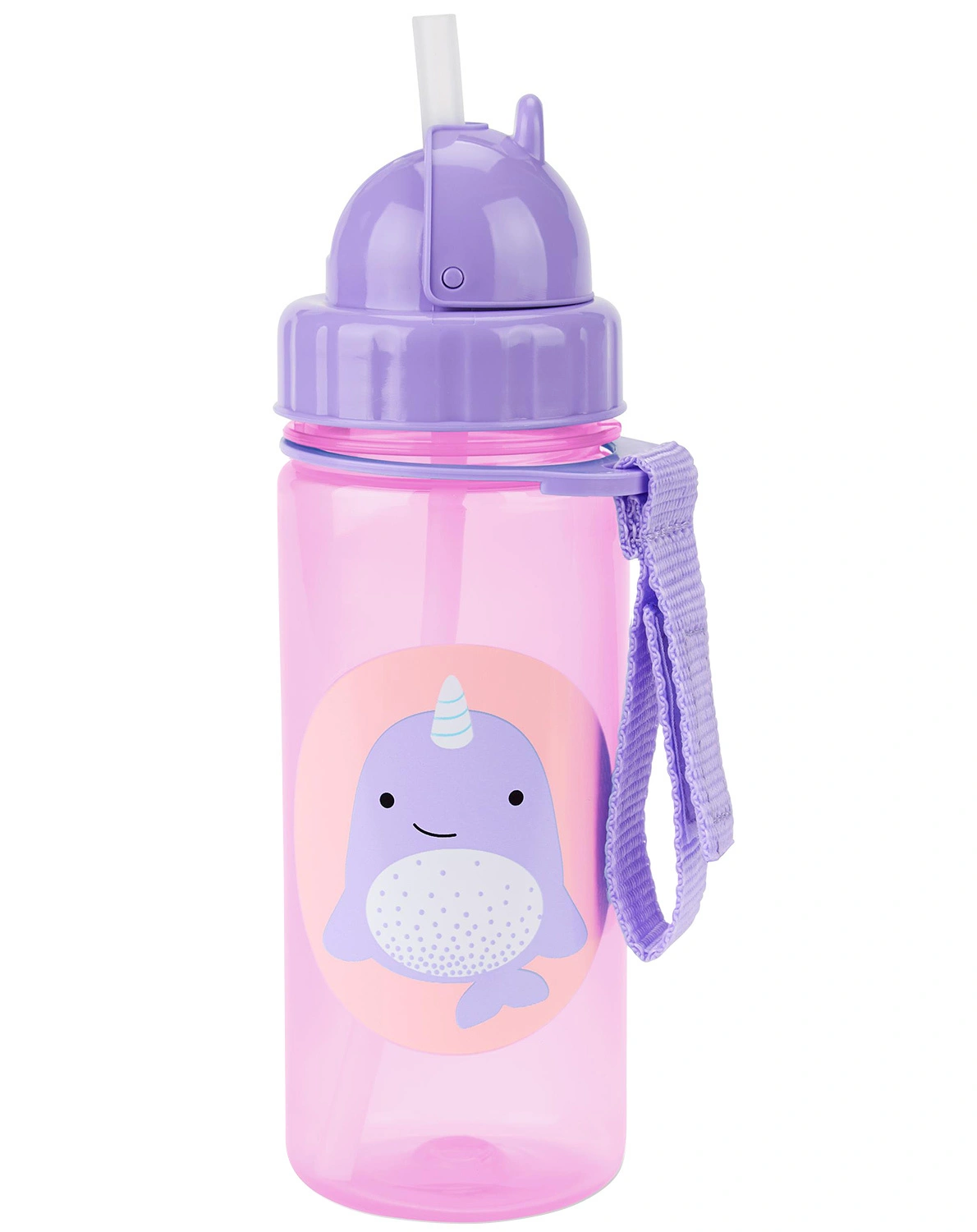 Trinkflasche ZOO -  NARWAL (385ml) in lila