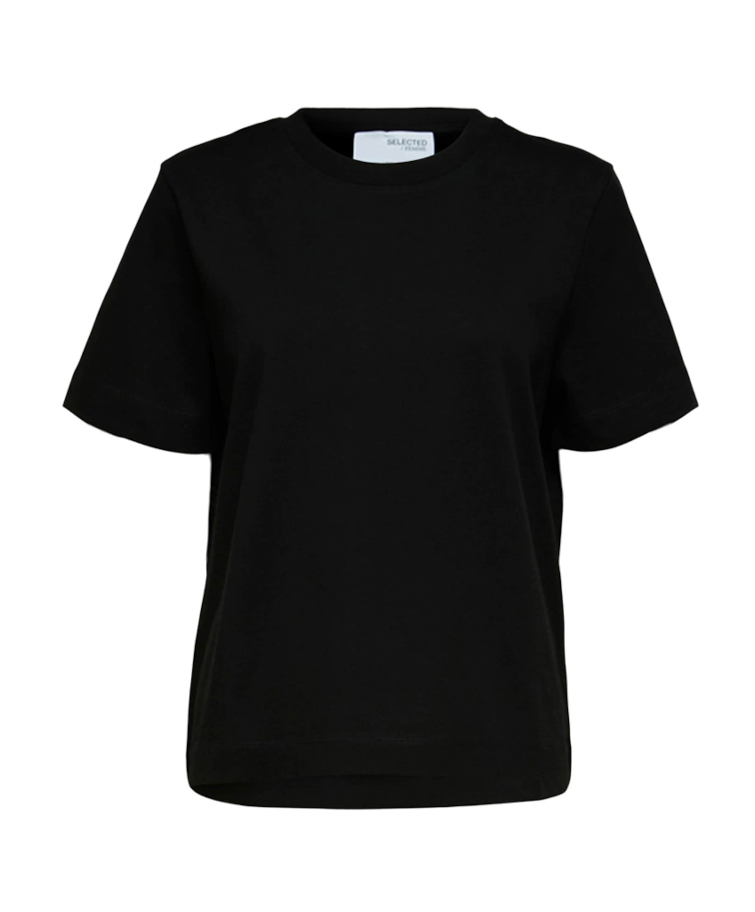 Selected Dames T-shirt zwart