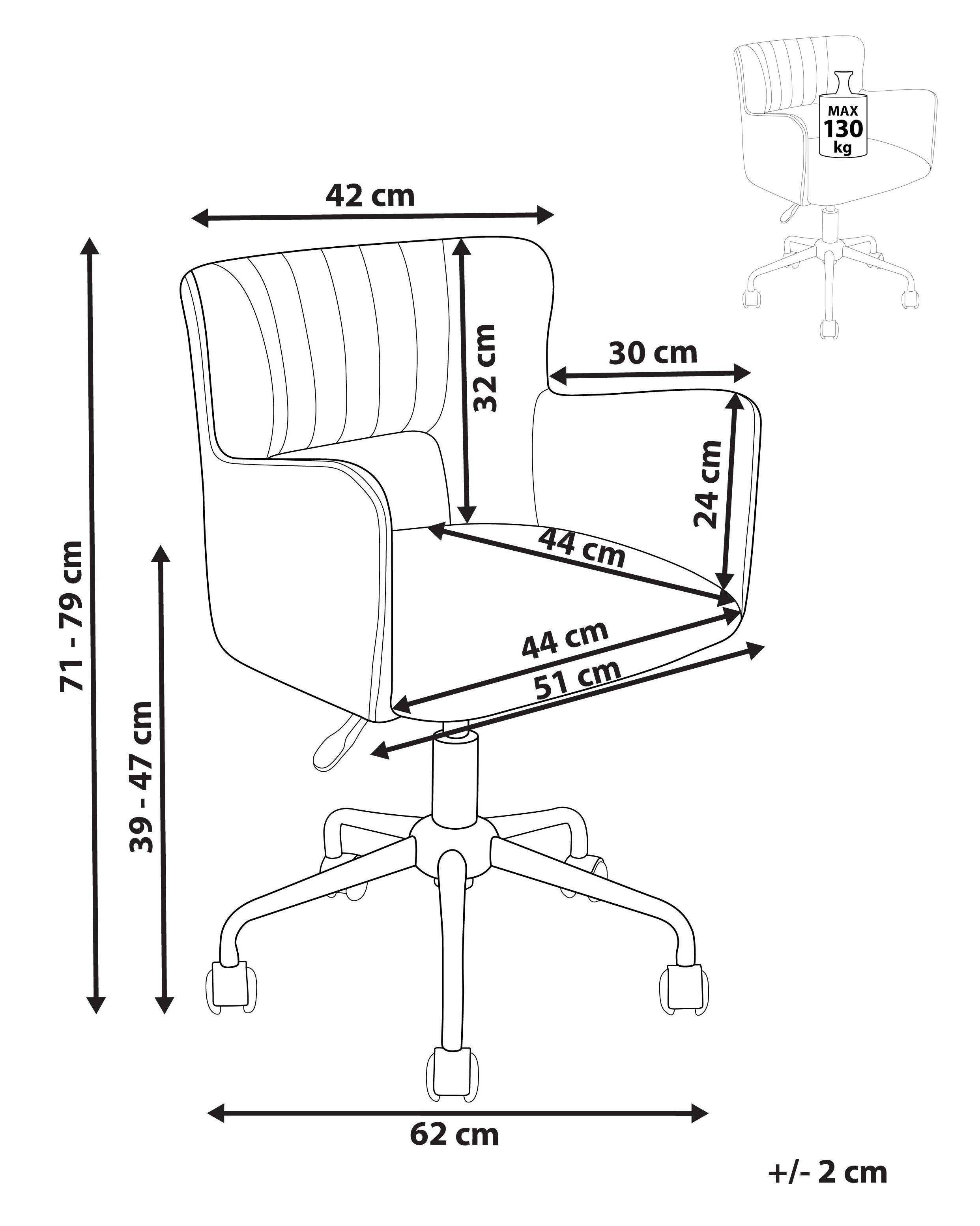 Bureaustoel SANILAC II Bouclé Beige