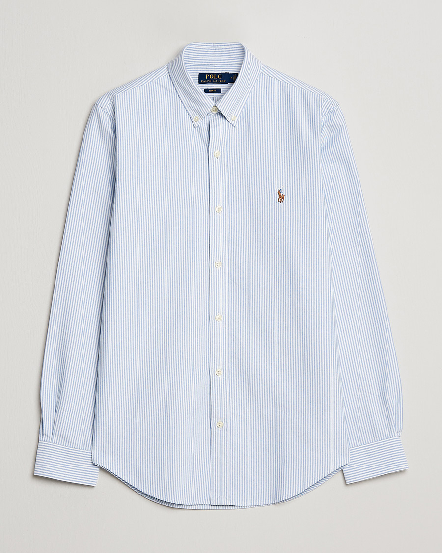 Polo Ralph Lauren Slim Fit Shirt Oxford Stripes Blue