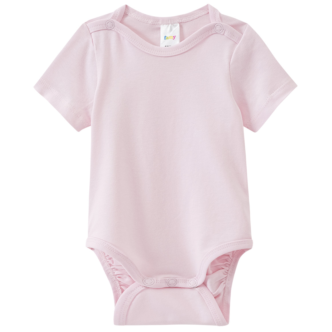 Famy 3 Baby Bodys in verschiedenen Farben rosa / weiss