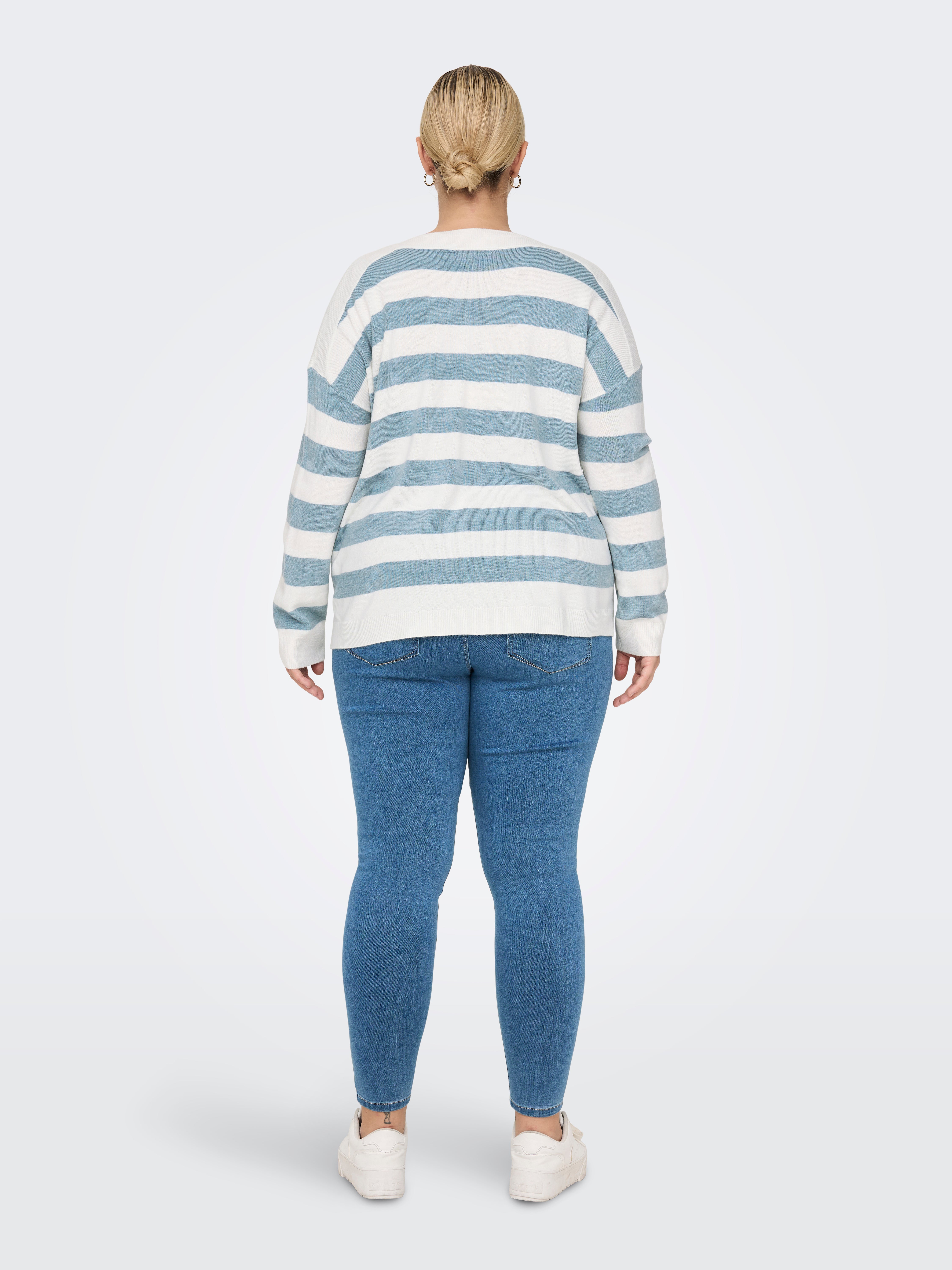 CARAMALIA Gestricktes Oberteil Blue Blizzard