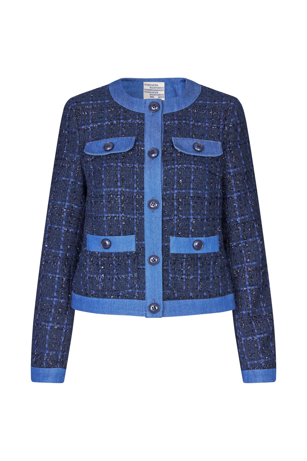 Baum und Pferdgarten  Beate Boucle jakke - Blue Boucle