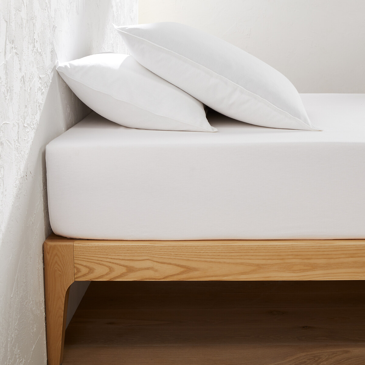 LA REDOUTE INTERIEURS<br>Lençol de baixo com elástico, flanela de algodão, dobrável, 30 cm, Clara