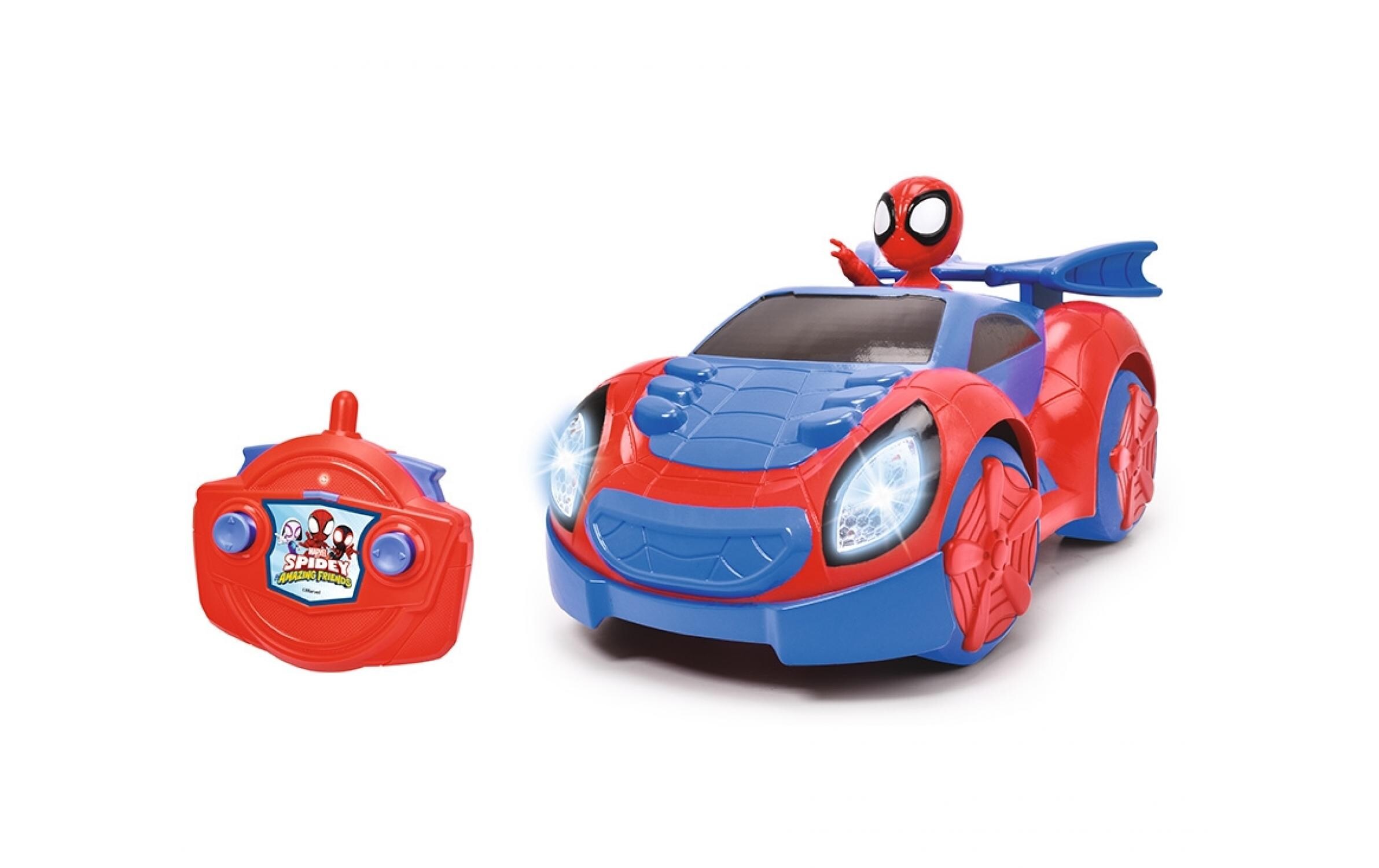 RC Spidey Web Racer RTR, 1:18Ferngesteuertes Auto mit Licht zu «MARVEL Spidey and his amazing friends»