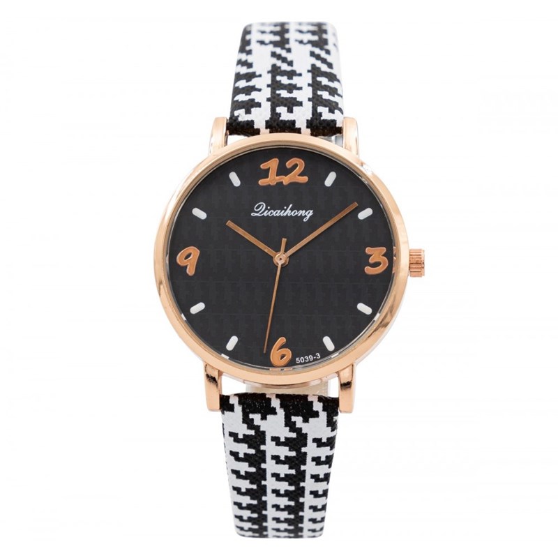 Montre Femme CHTIME bracelet Cuir Noir