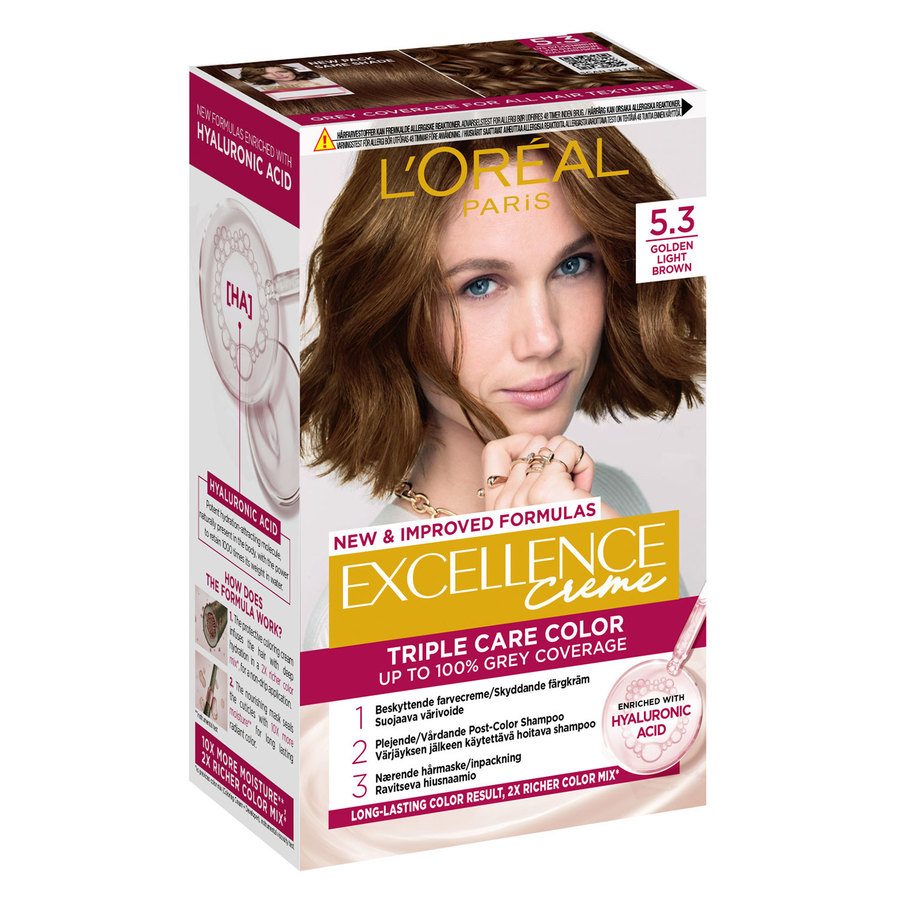 L'Oréal Paris Excellence Creme 5.3 Golden Light Brown