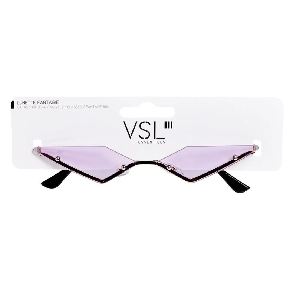Lunettes fantaisie adulte rose transparent