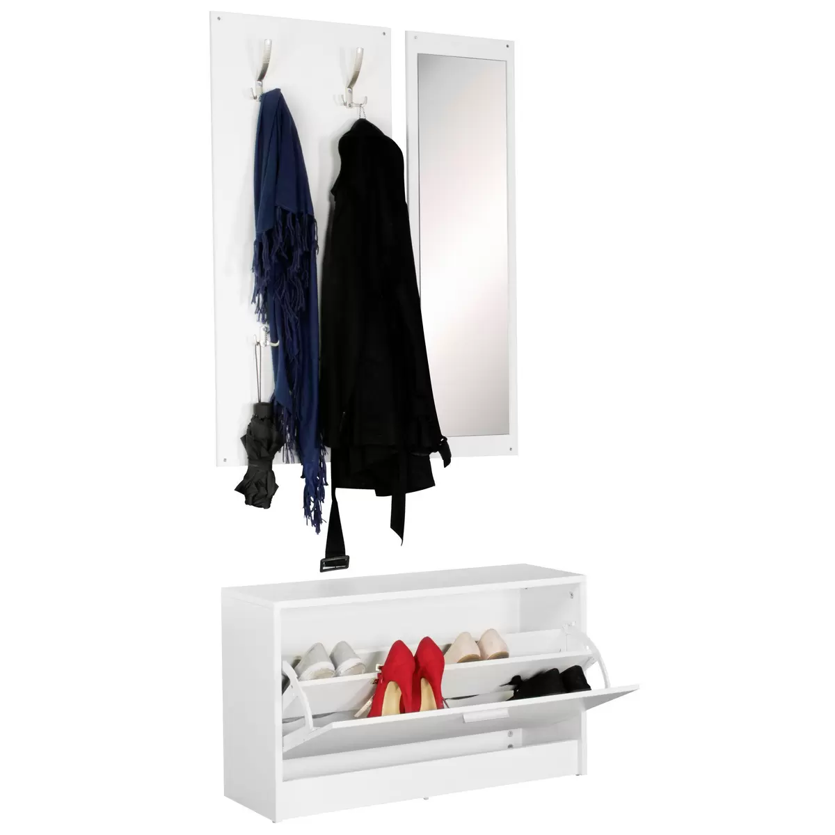 Garderoben-Set Linda weiss