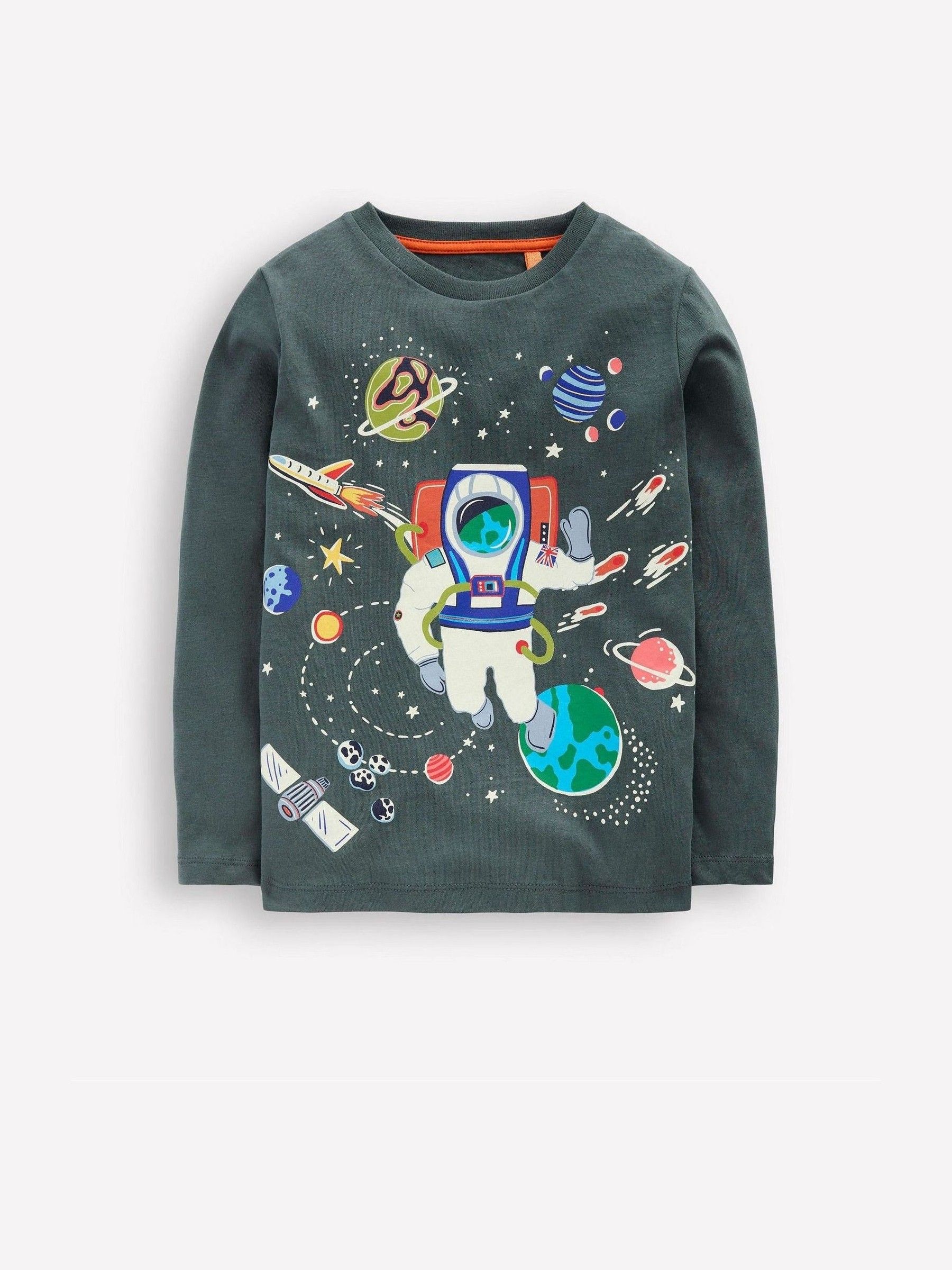 Grijs - Boden Long Sleeve Glow T-Shirt