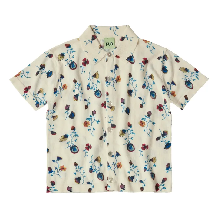 FUB Chemise Fleur Coton Bio | Ecru