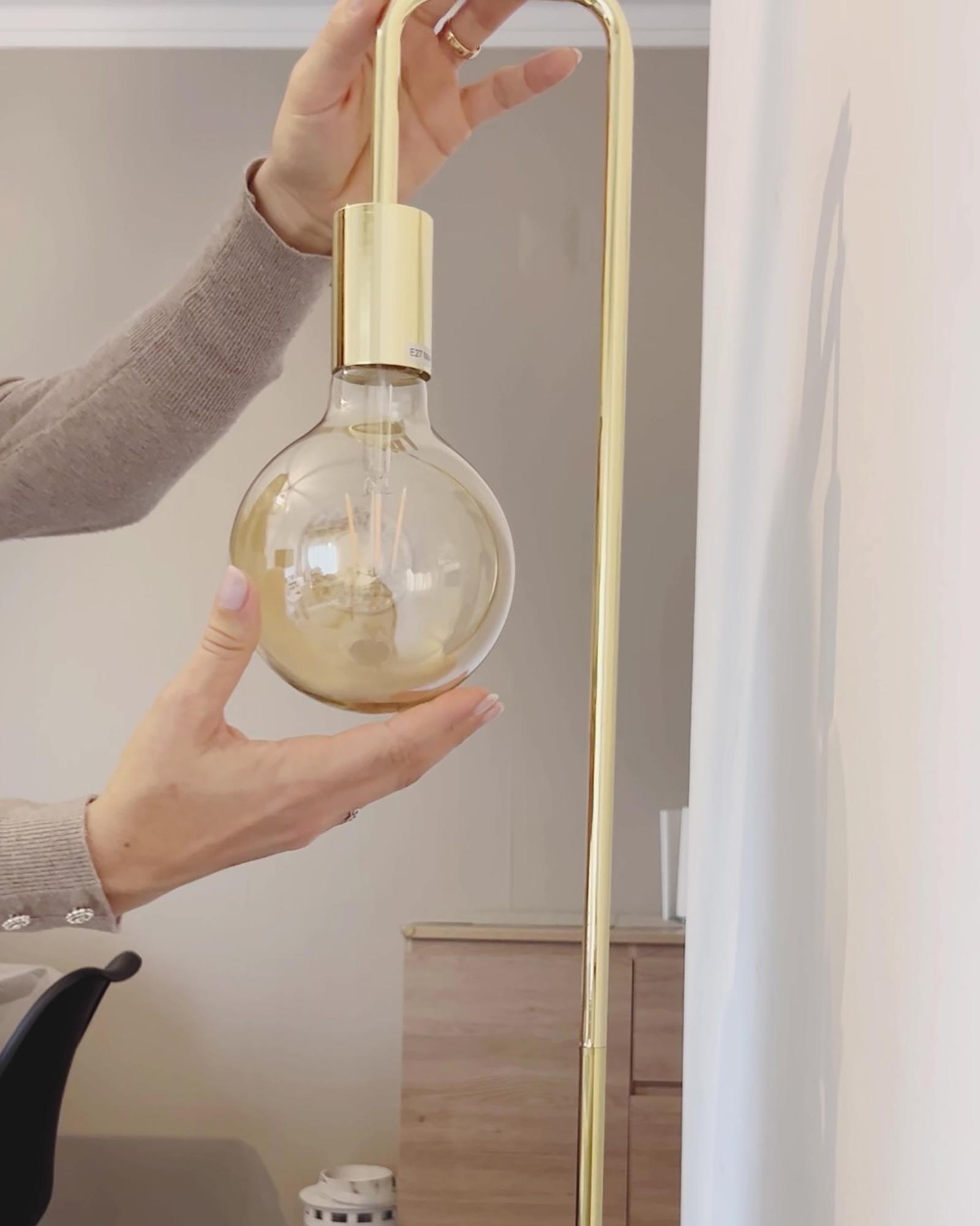 Staande lamp SAVENA Metaal Goud