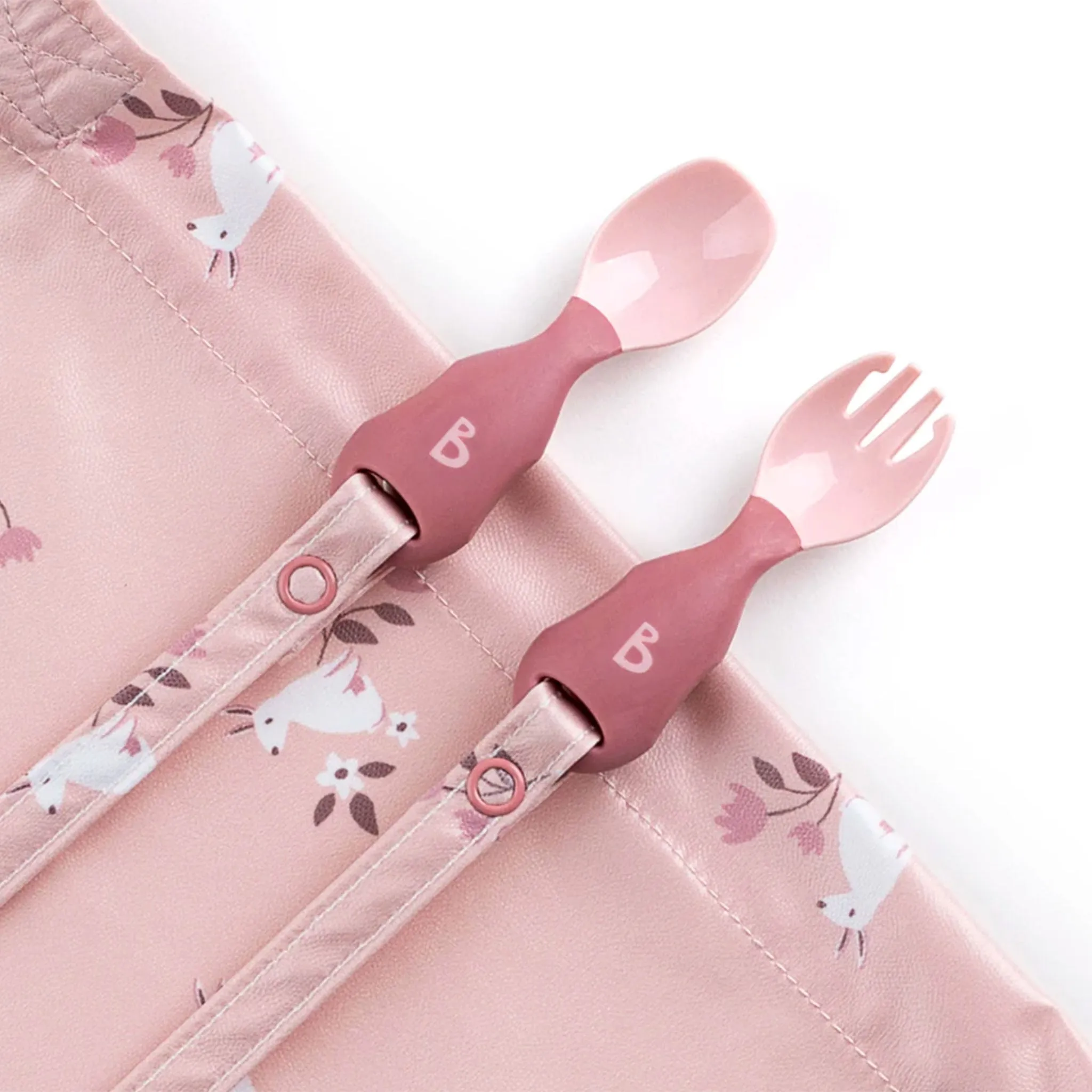 Bibado Ustensiles Attachables Paquet de 2 - Rose Blush