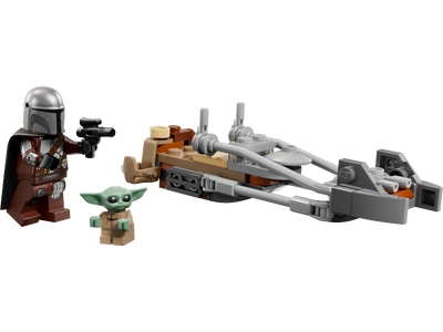 LEGO De Mandalorian en Grogu's speederbike (75436)