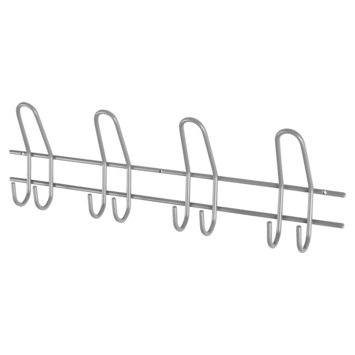 Kapstok 8 haken Ursela grijs zamak 530 mm