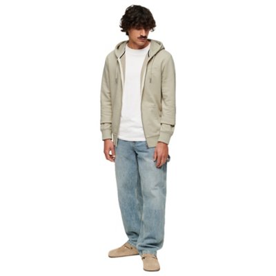 Sweatshirt zippé à capuche homme Essential Logo Zip Hoodie Ub SUPERDRY