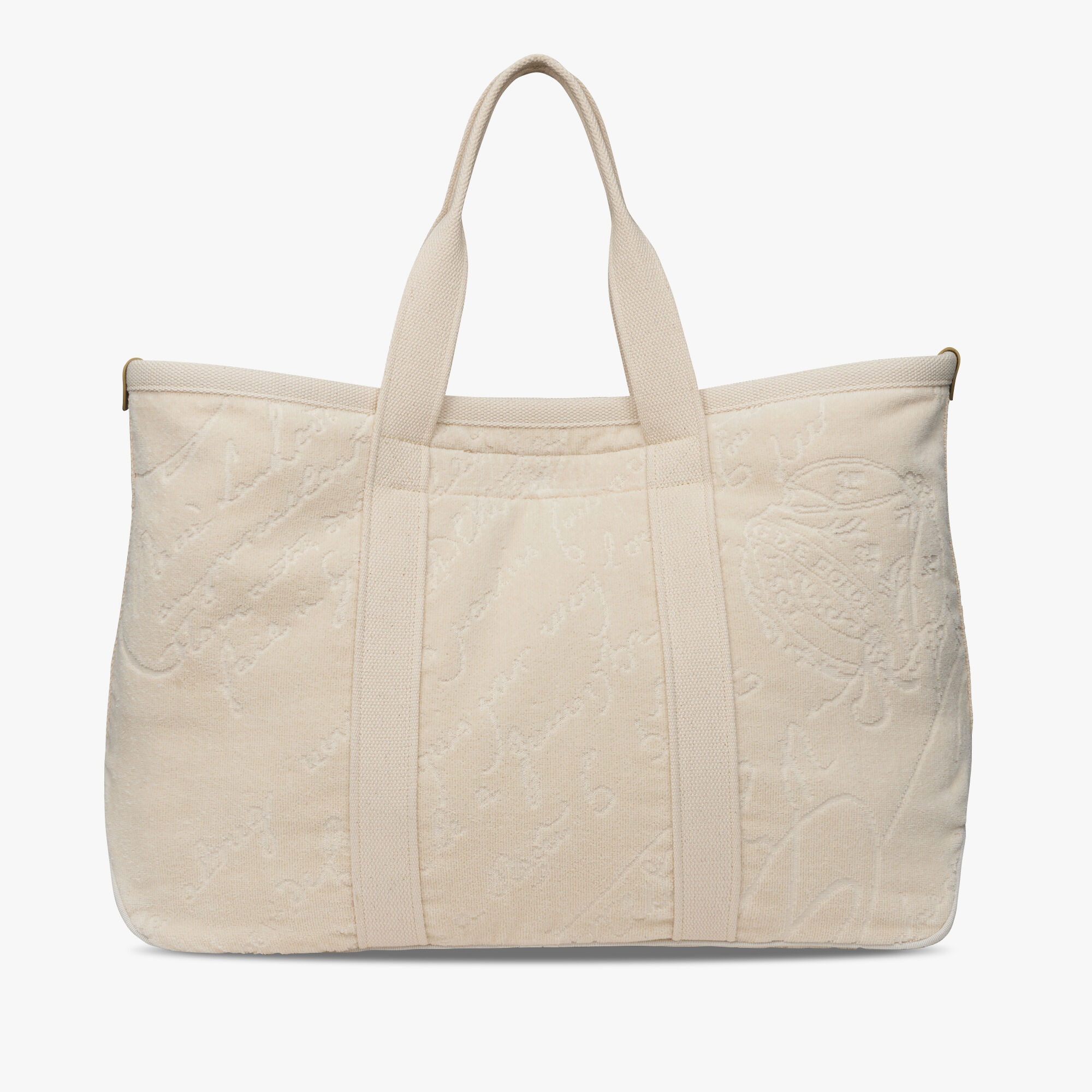 Cabas Oversize En Tissu Éponge Scritto