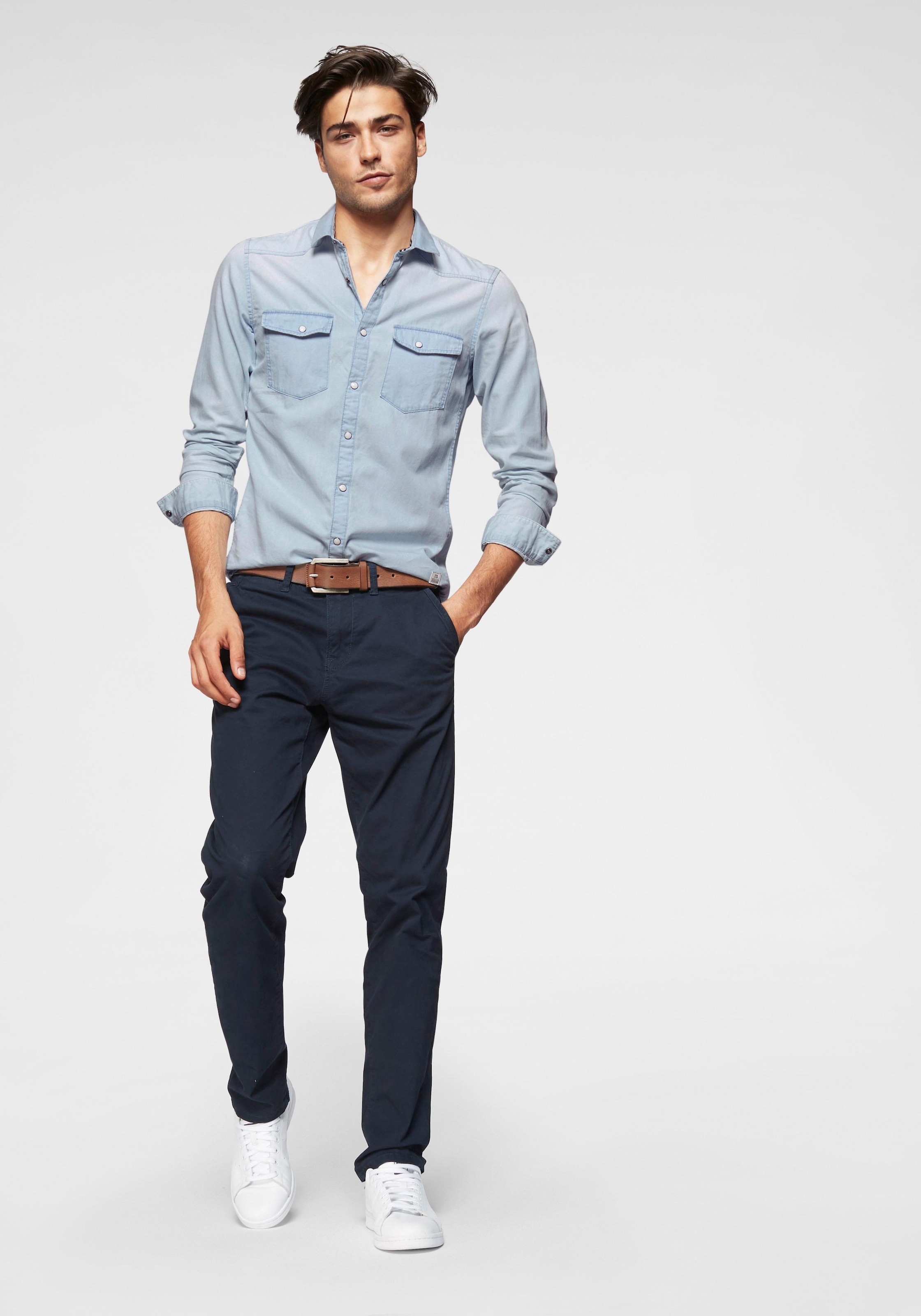 TOM TAILOR Denim Chinohose  leicht vorgewaschen