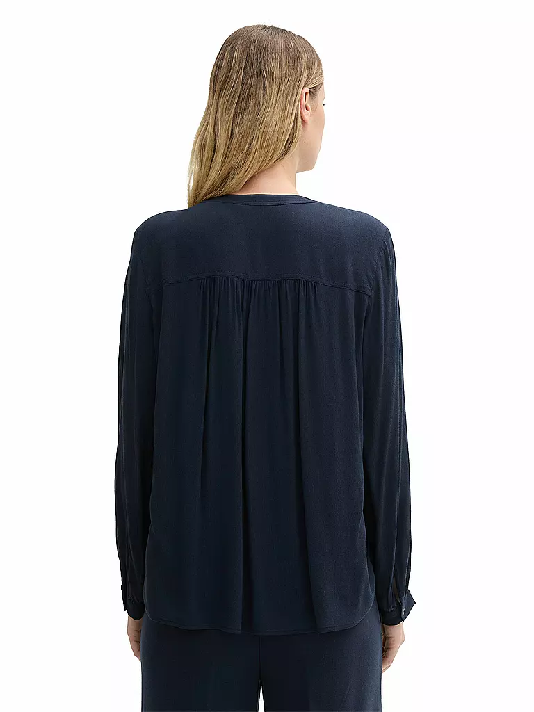 TOM TAILOR Blusenshirt dunkelblau