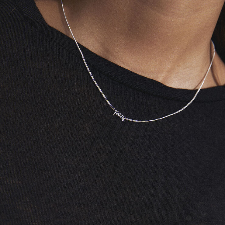 Pilgrim FAITH recycled necklace silver-plated Sølv