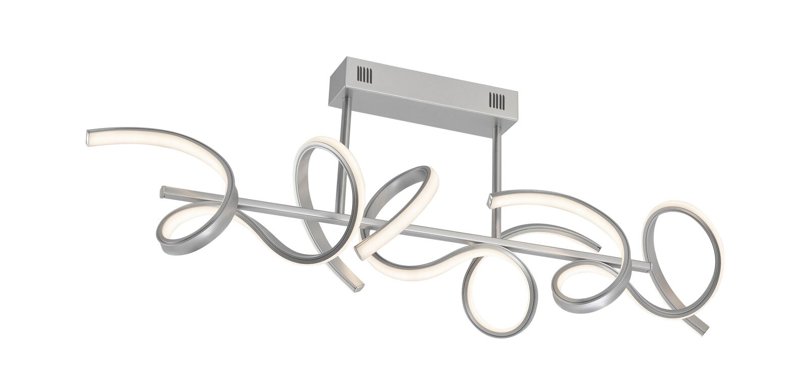 Deckenleuchte Curls 82x21x30 cm silber