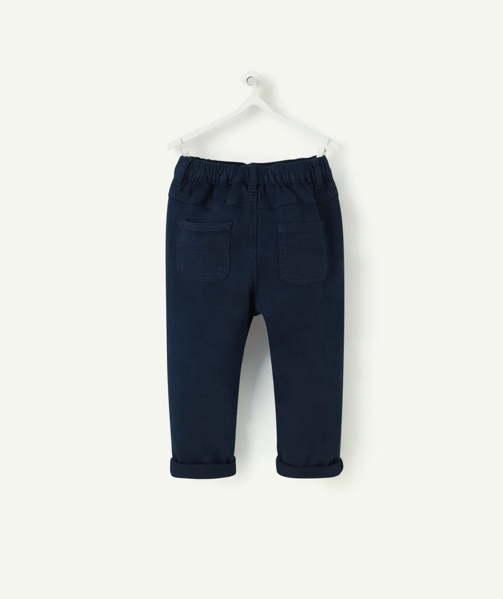 PANTALON RELAX BÉBÉ GARÇON BLEU MARINE