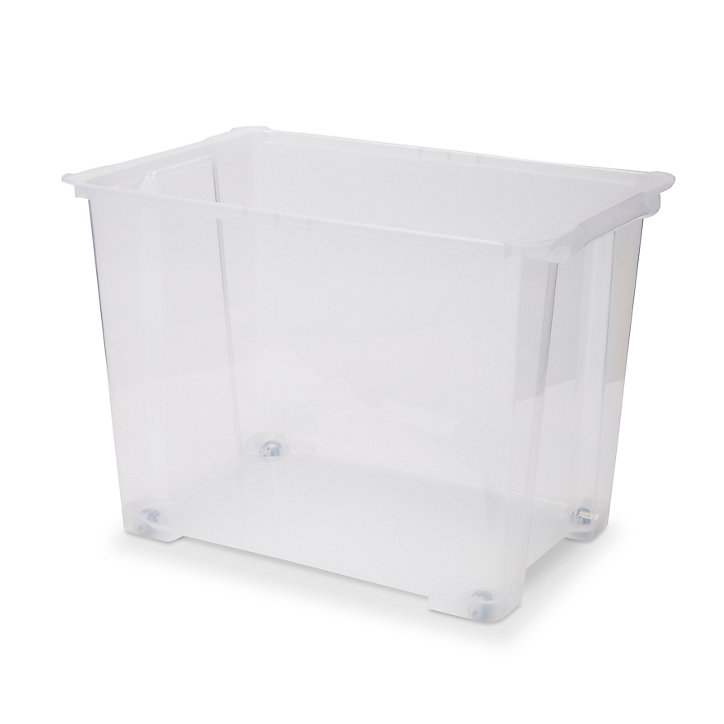 Boîte en plastique 63 L Kaze transparent