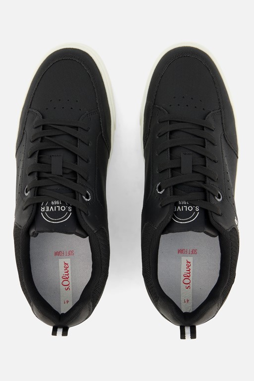 S.Oliver Sneakers zwart Imitatieleer