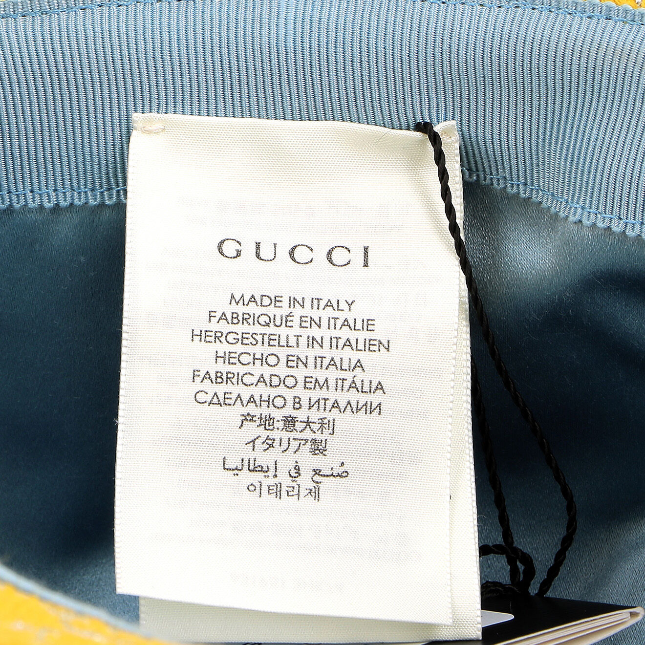 Gucci Chapeau en Laine & tweed jaune Etat: Neuf