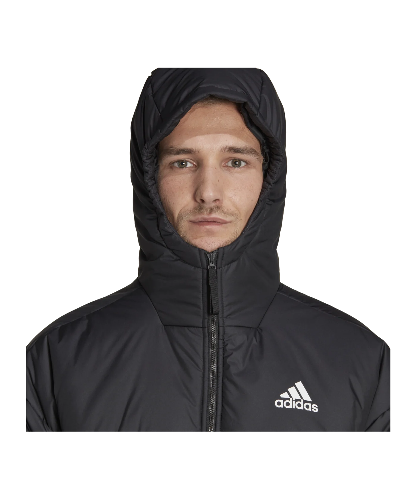 adidas 3S Puffy Jacke Schwarz