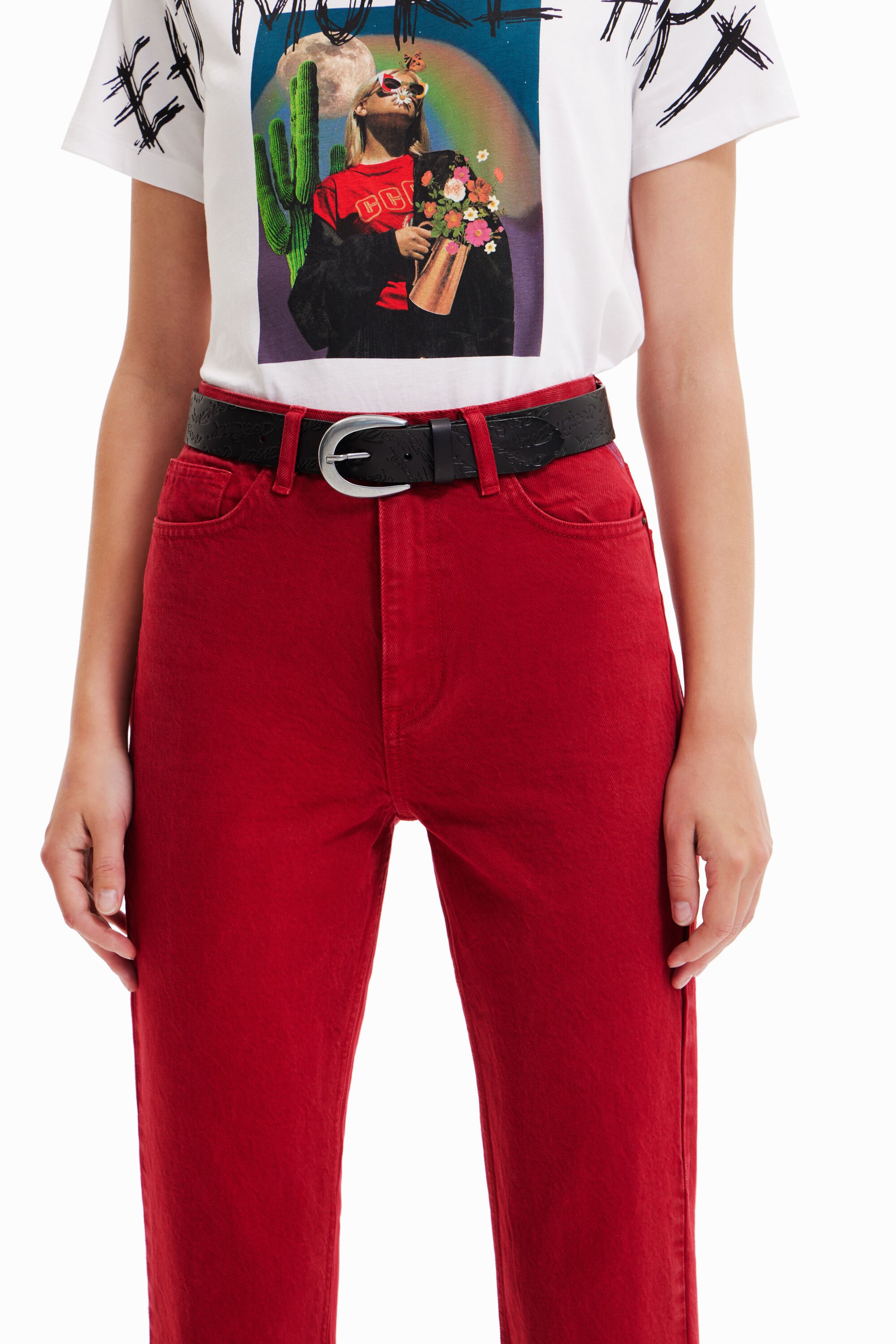 Ceinture boucle irrégulière