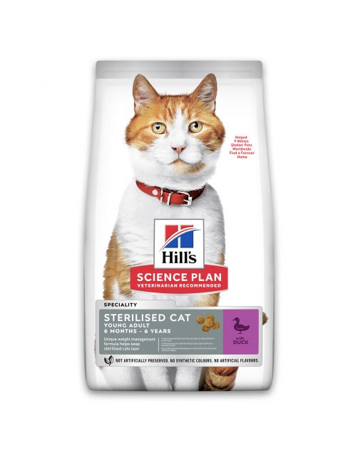 Hill's Feline Young Adult Sterilised Cat Eend - Kattenvoer