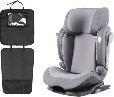 Beemoo Recline i-Size Beltestol inkl. 3-in-1 Setebeskyttelse, Mineral Grey