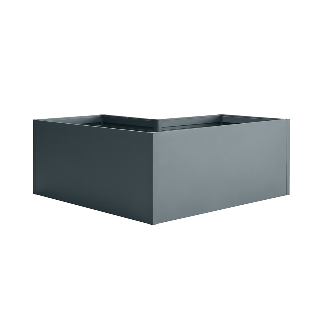 floraworld Twin-Wall Gartenbeet 90° Eck-Form 180x180x90x76cm