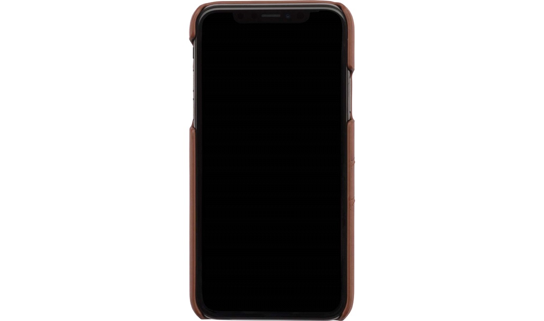 Cover leather brown kreditkort iP X / Xs