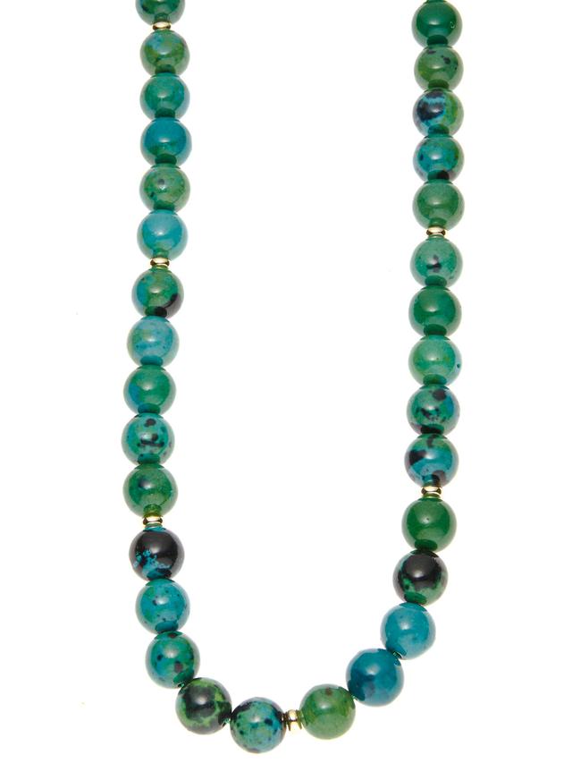 Collier, Jaspis, Länge ca. 80 cm