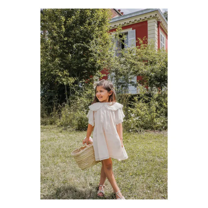 Louise Misha Robe Parvati Dentelle | Rose poudré