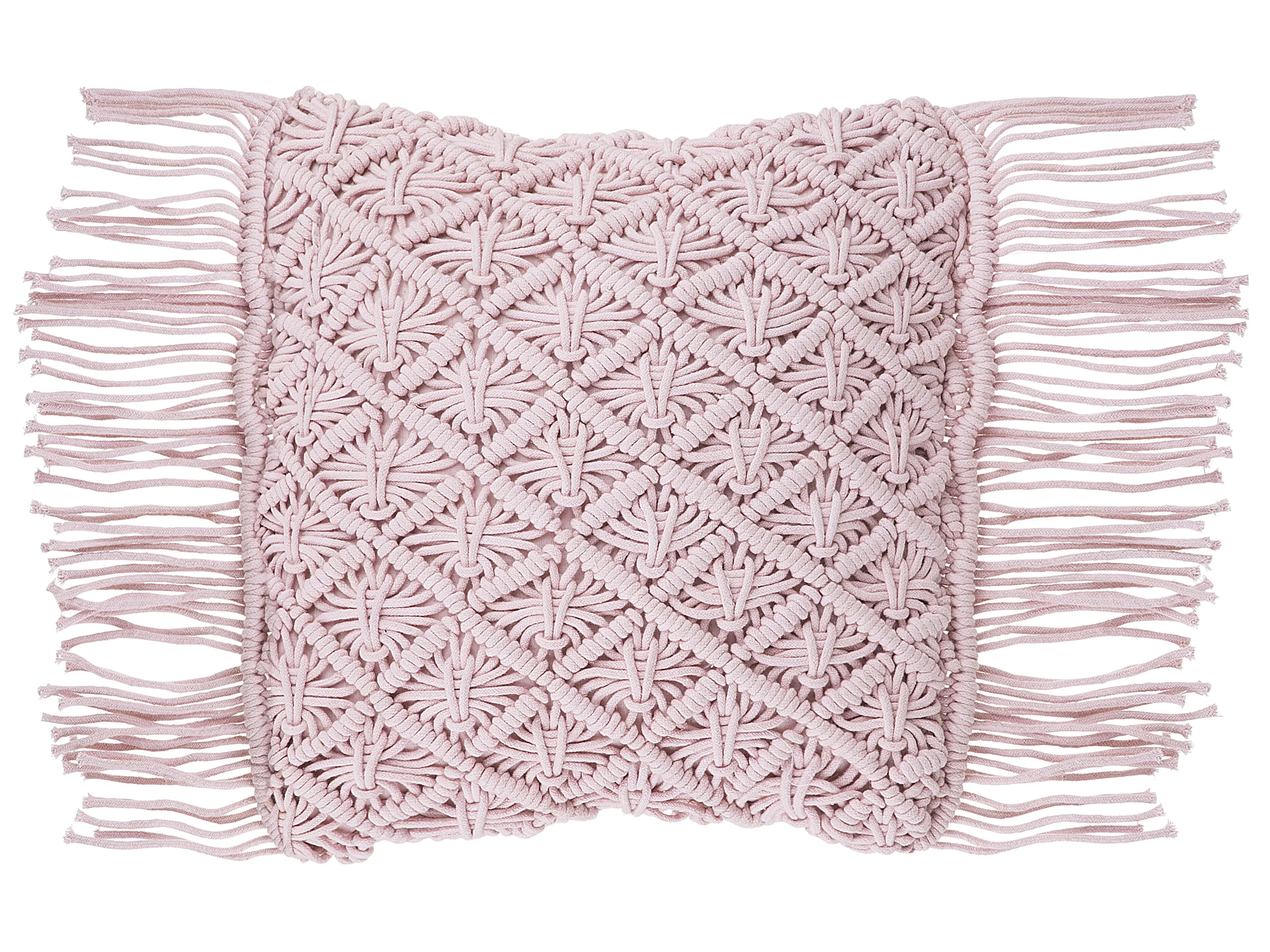 Set van 2 sierkussens YANIKLAR Katoen 40 x 40 cm Roze geometrisch patroon