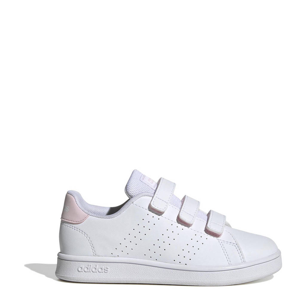 adidas Advantagesneakers wit/lichtroze