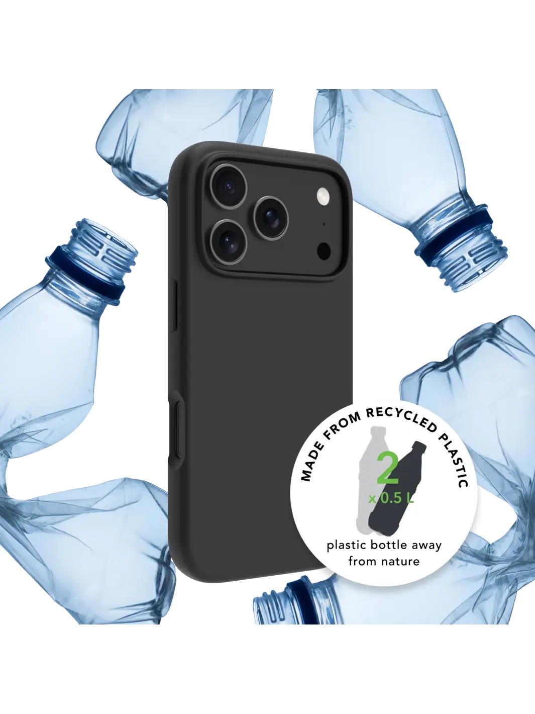 iPhone 17 Pro Max Hardcase Hülle Clear Case Iceland Ultra D3O MagSafe Recycled (IU69CL006707) - Schwarz