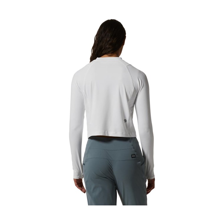 Mountain Hardwear Crater Lake LS Crop Shirt Women Fogbank