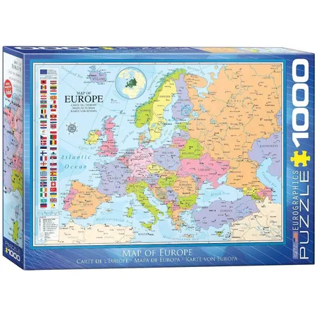 Eurographics Karte von Europa, 1000 Teile