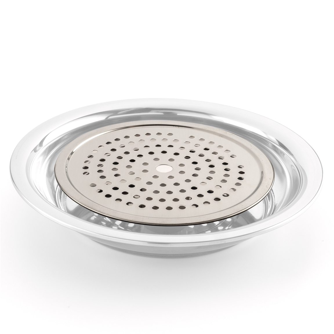 Assiette égouttoir inox
