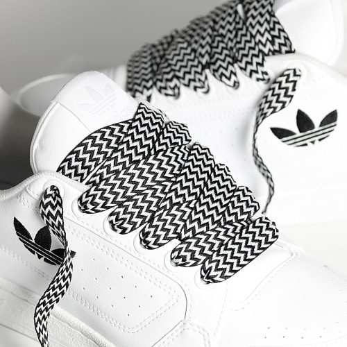 Baskets NY 90 Footwear White Core Black x Superlaced Gros Lacet Noir Blanc