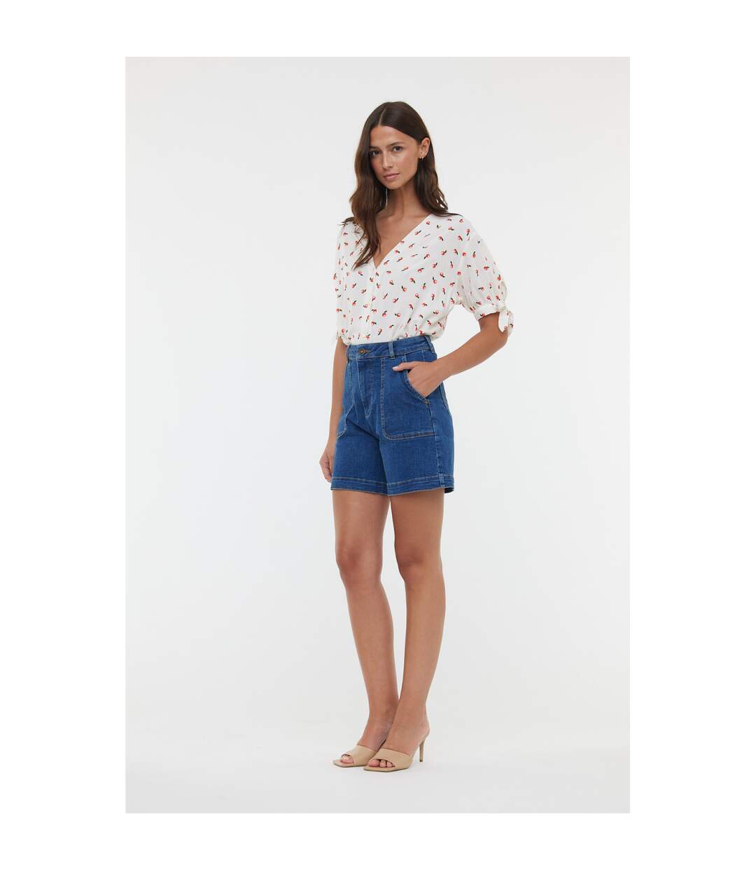 Short coton high flair NOKE