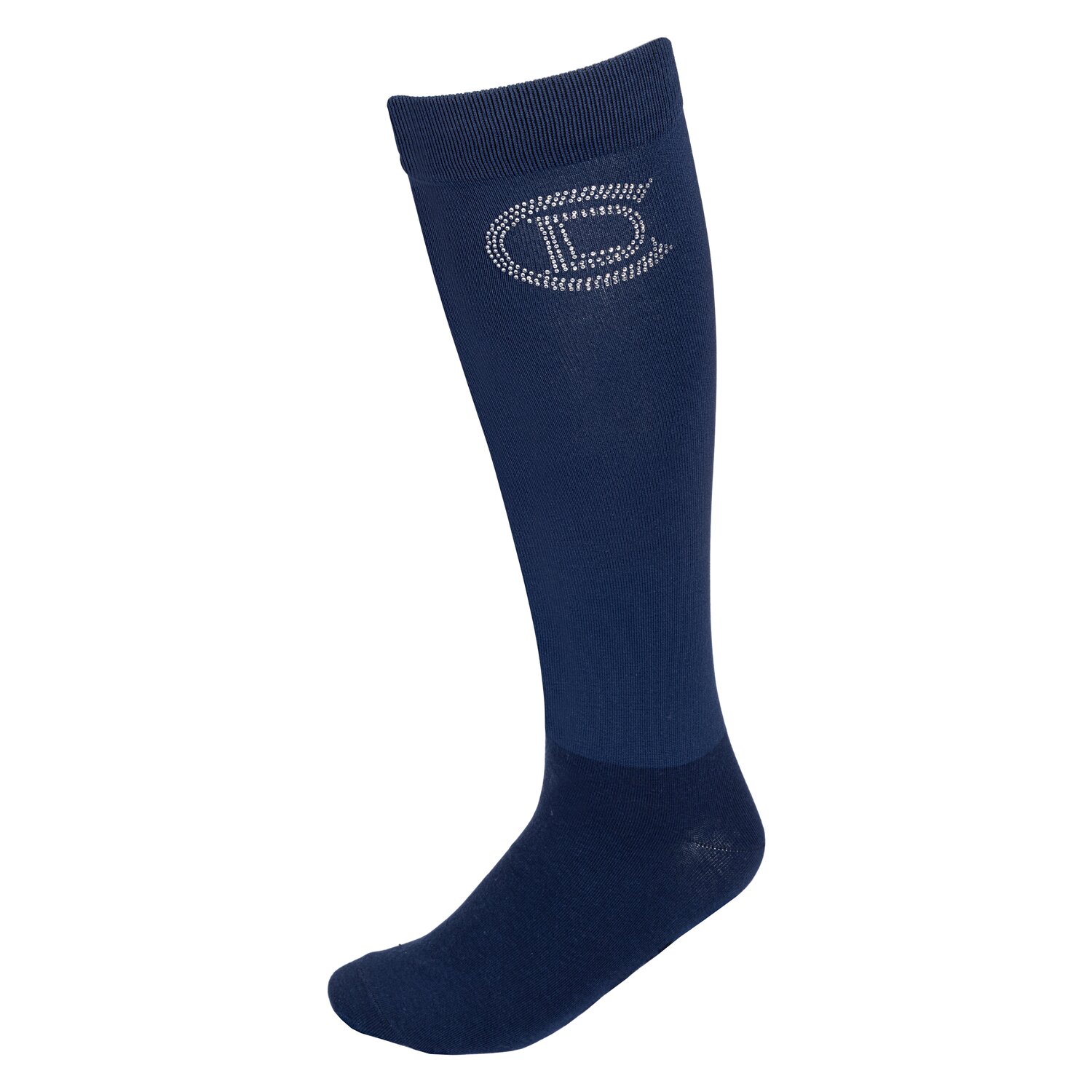 Cheval de Luxe Thinsocks mit Glitzerlogo  - navy