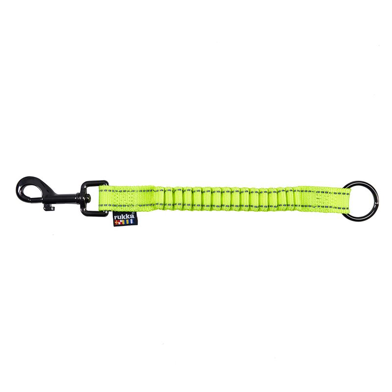 Sangle élastique anti-choc Rukka Bliss, jaune fluo pour chien